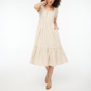 JCREW Factory Gingham Midi Dress Size 6